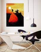 Samurai Jack Vintage Poster by SucculentBurger Zolich on GIANT ART - orange character design