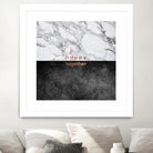 Happy Together Copper by Dana Shek on GIANT ART - white typography