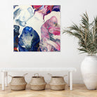 Luna by Suse Wiegelmann on GIANT ART - blue mixed media