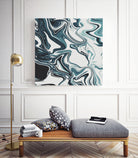 Liquid Marble Blues 023 by Jelena Obradovic on GIANT ART - blue vector illustration