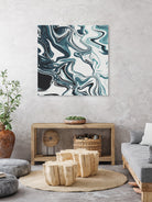 Liquid Marble Blues 023 by Jelena Obradovic on GIANT ART - blue vector illustration