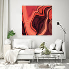 Lava Marble 024 by Jelena Obradovic on GIANT ART - red vector illustration