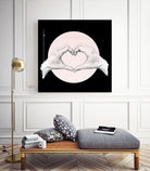 hearten hand // hand study by Laura Graves on GIANT ART - pink digital drawing