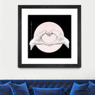 hearten hand // hand study by Laura Graves on GIANT ART - pink digital drawing