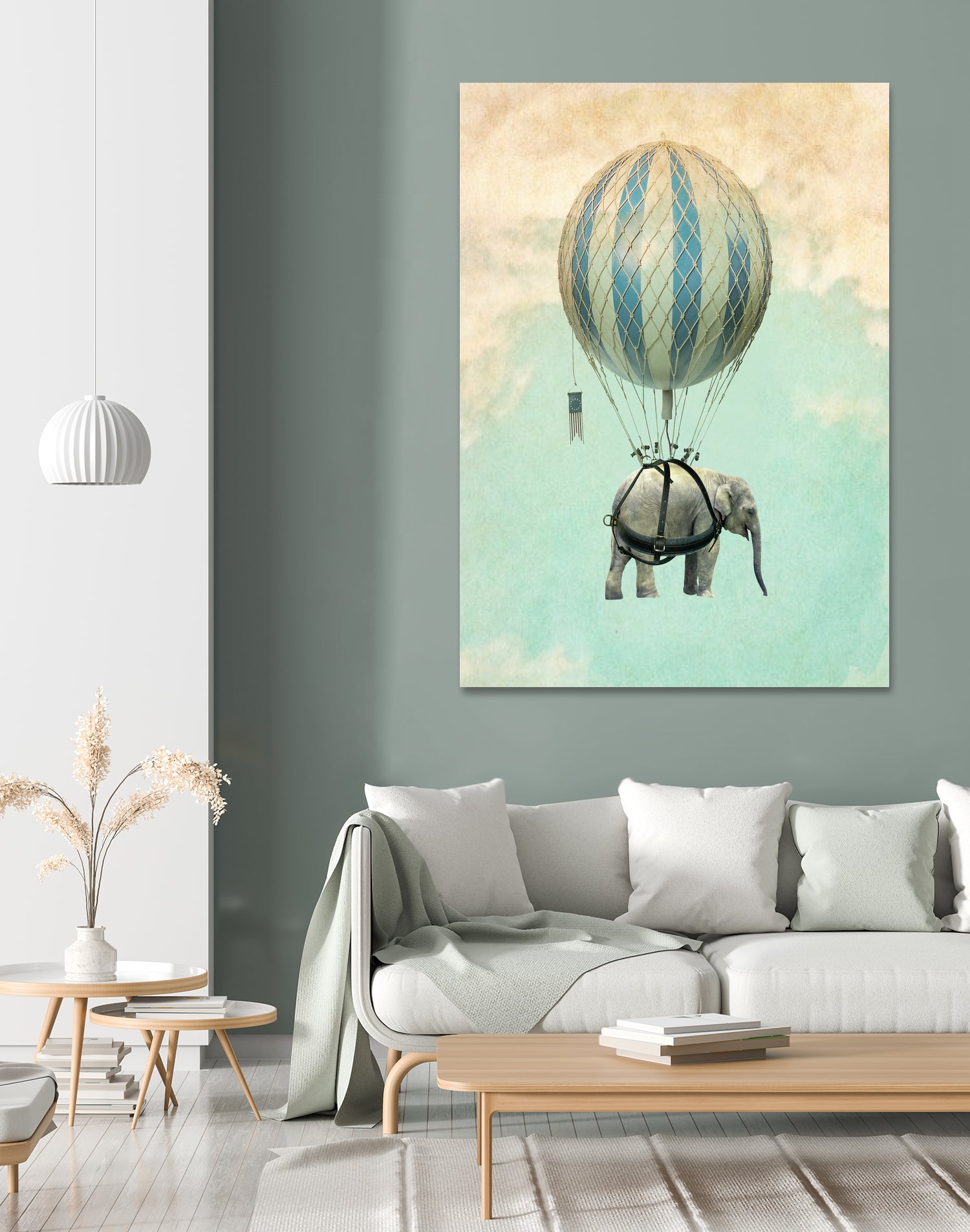 ballon elephant by Vin Zzep on GIANT ART - white digital painting