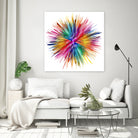 Color Explosion by Florian Habermann on GIANT ART - yellow digital painting