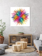 Color Explosion by Florian Habermann on GIANT ART - yellow digital painting