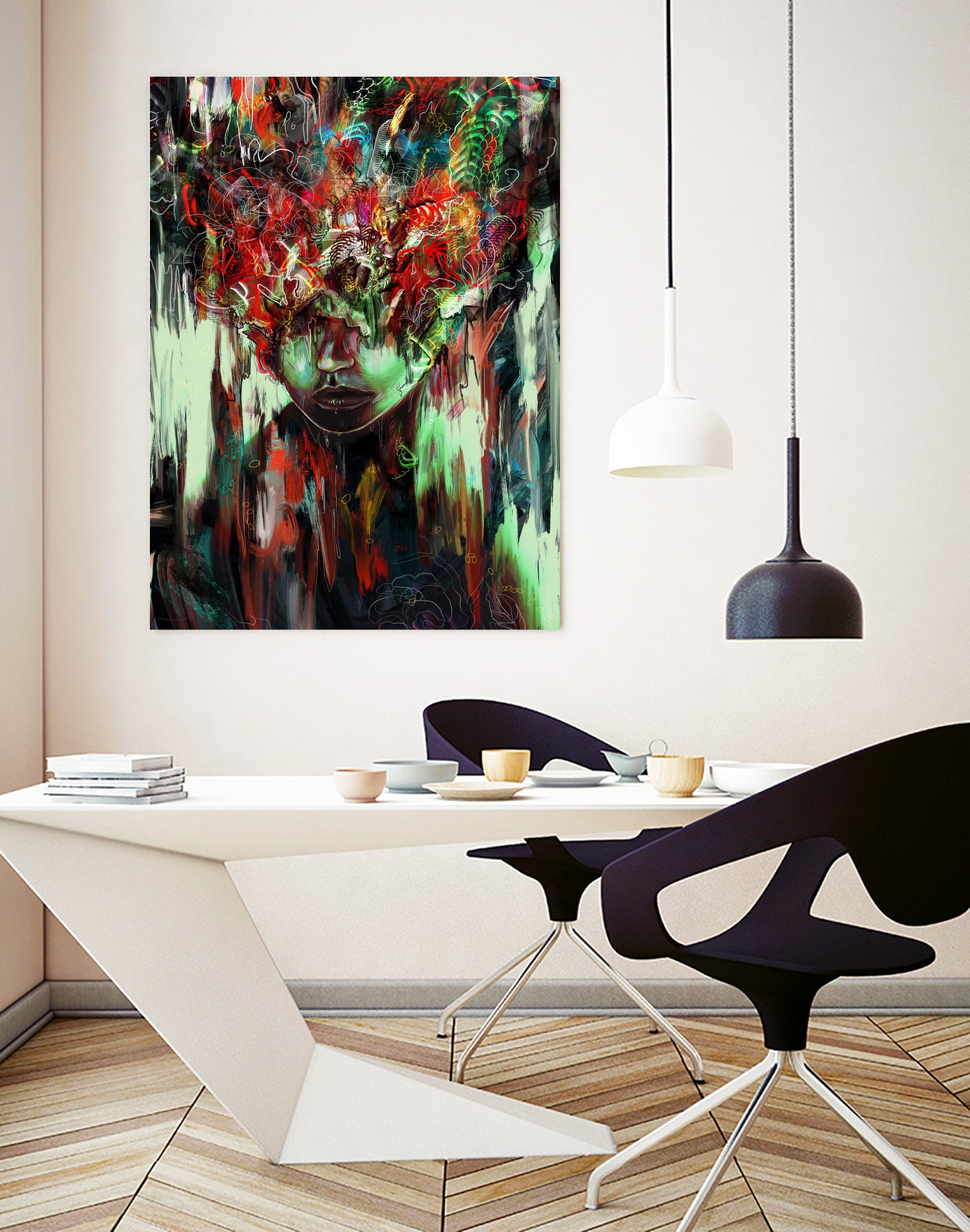 Chaotic Mind by Francis Mi Oza on GIANT ART - black digital painting