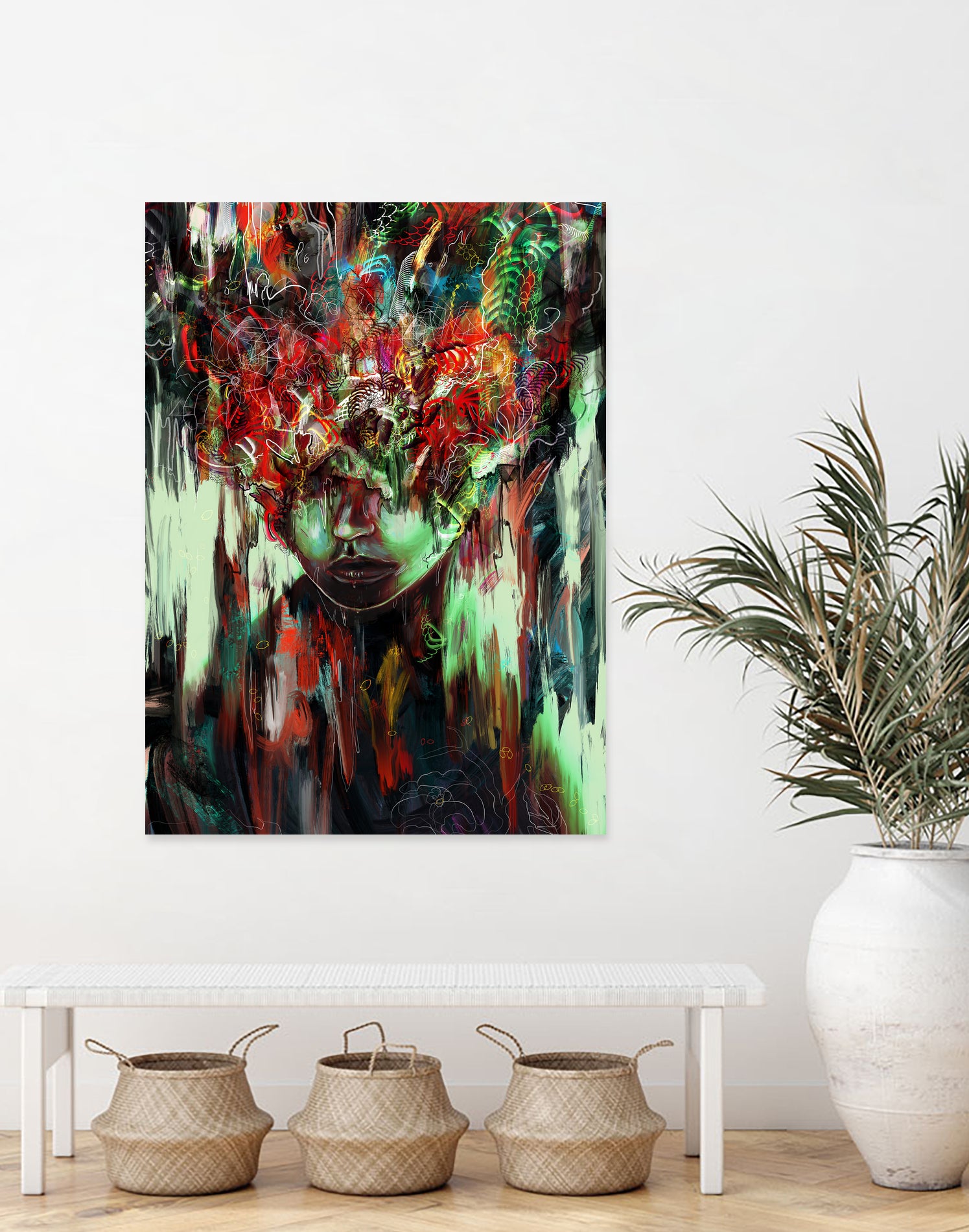Chaotic Mind by Francis Mi Oza on GIANT ART - black digital painting