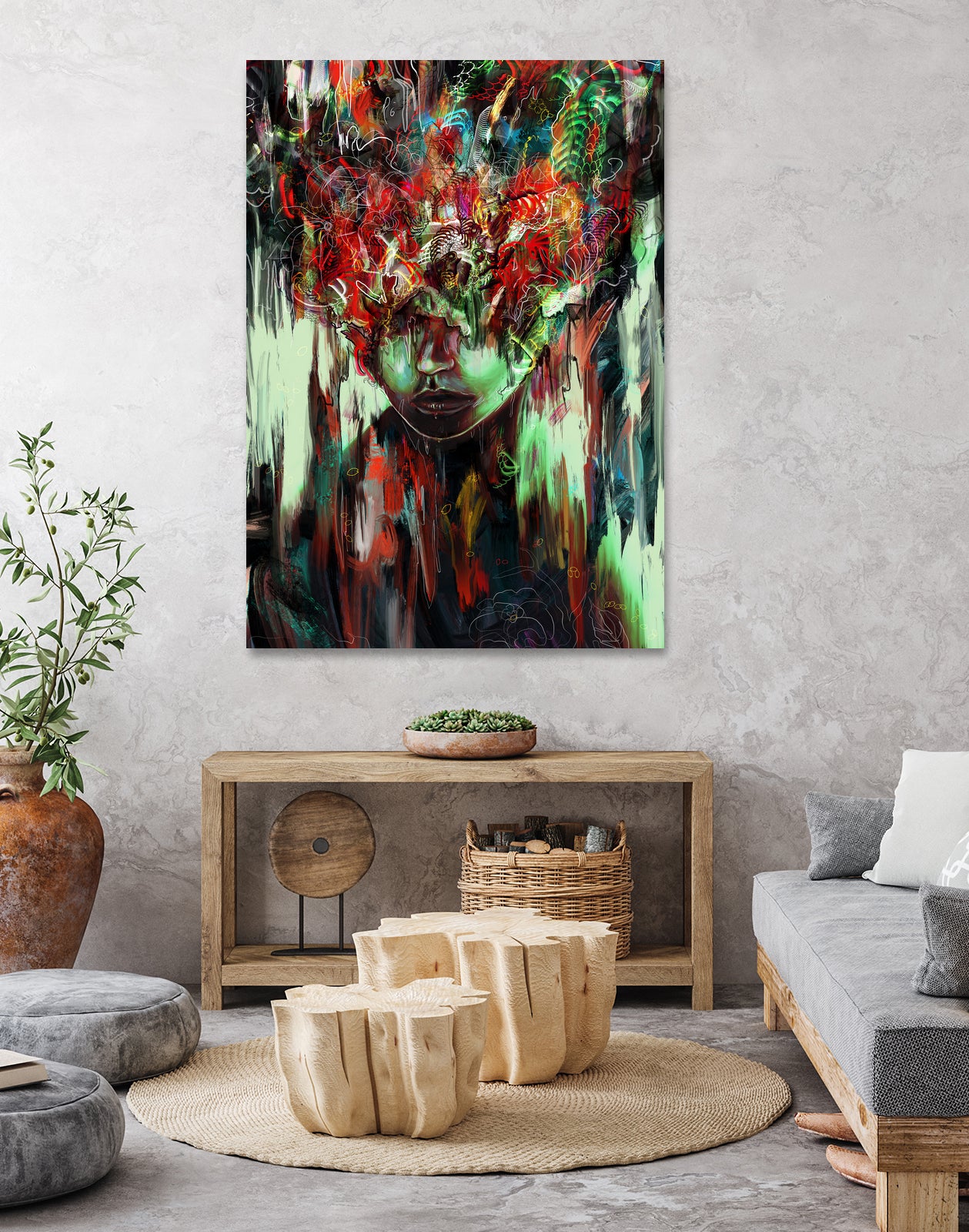 Chaotic Mind by Francis Mi Oza on GIANT ART - black digital painting