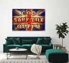 GOD SAVE THE QUEEN by Art Frankenberg on GIANT ART - red typography