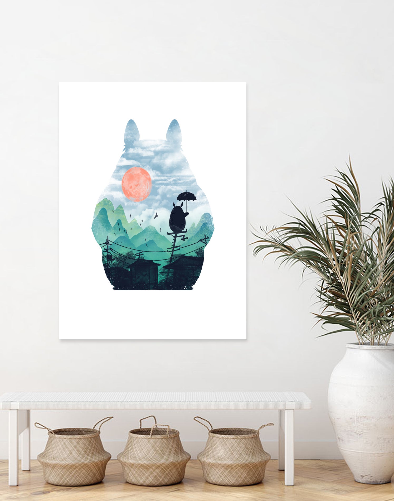 The Neighbors Landscape by Vincent Trinidad on GIANT ART - white digital painting