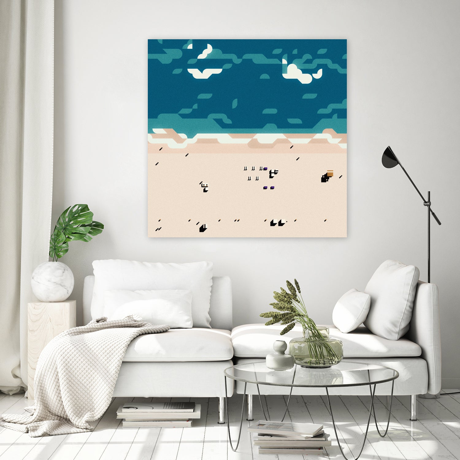 Miami beach by antony squizzato on GIANT ART - blue digital painting