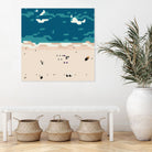 Miami beach by antony squizzato on GIANT ART - blue digital painting