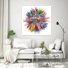 Color Explosion Three by Florian Habermann on GIANT ART - yellow vector illustration