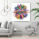 Color Explosion Three by Florian Habermann on GIANT ART - yellow vector illustration