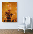 Santa Claus Christmas Gifts Candle Lights by Anna Matveeva on GIANT ART - white photo illustration