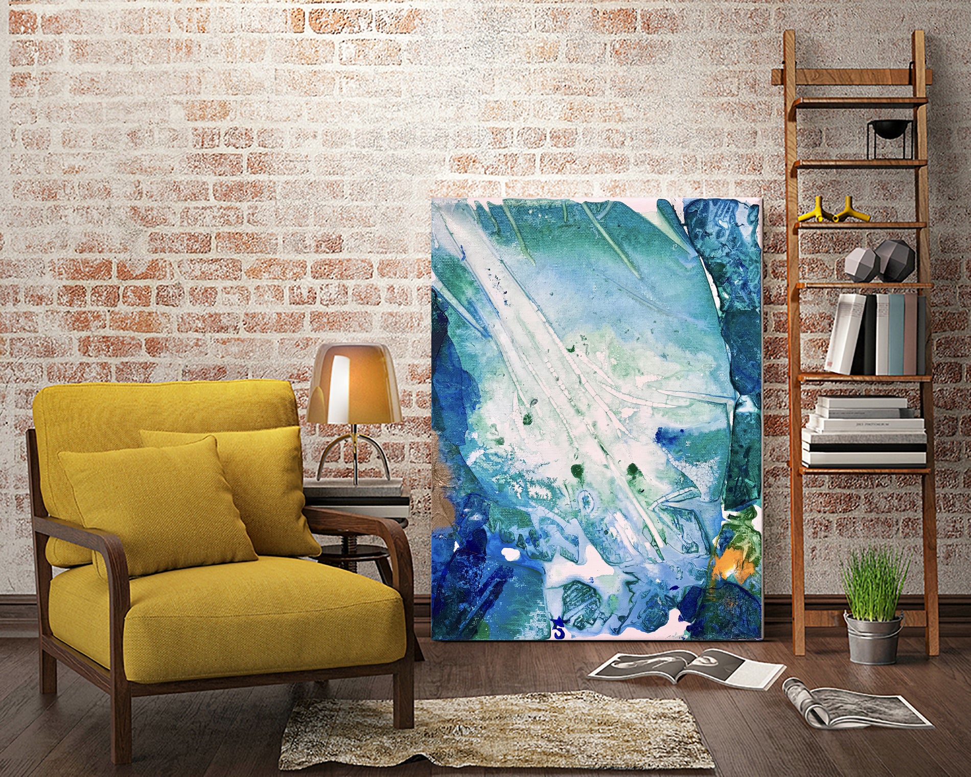 Ocean White by Alicia Jones on GIANT ART - white digital painting