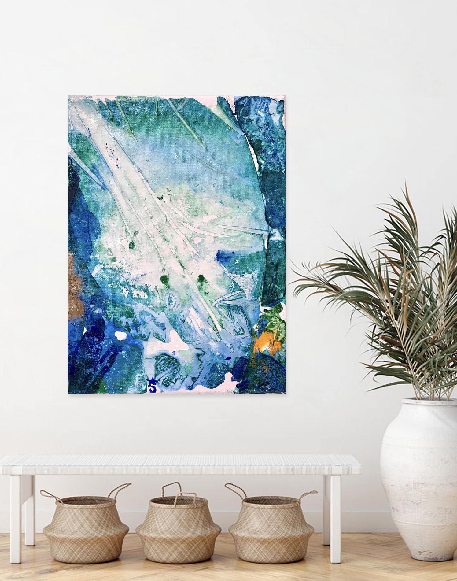Ocean White by Alicia Jones on GIANT ART - white digital painting