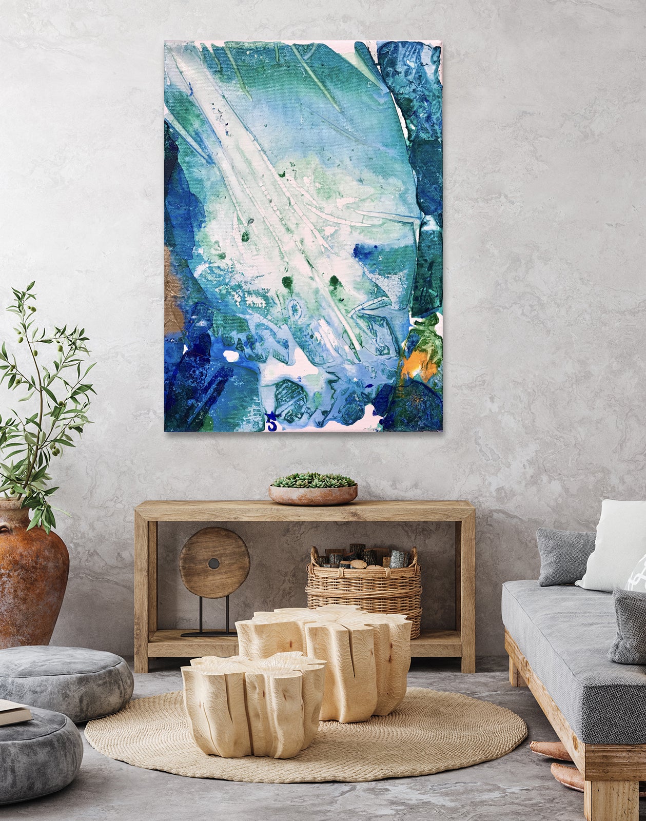 Ocean White by Alicia Jones on GIANT ART - white digital painting