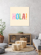 Hola! by Francisco Moreno on GIANT ART - yellow typography