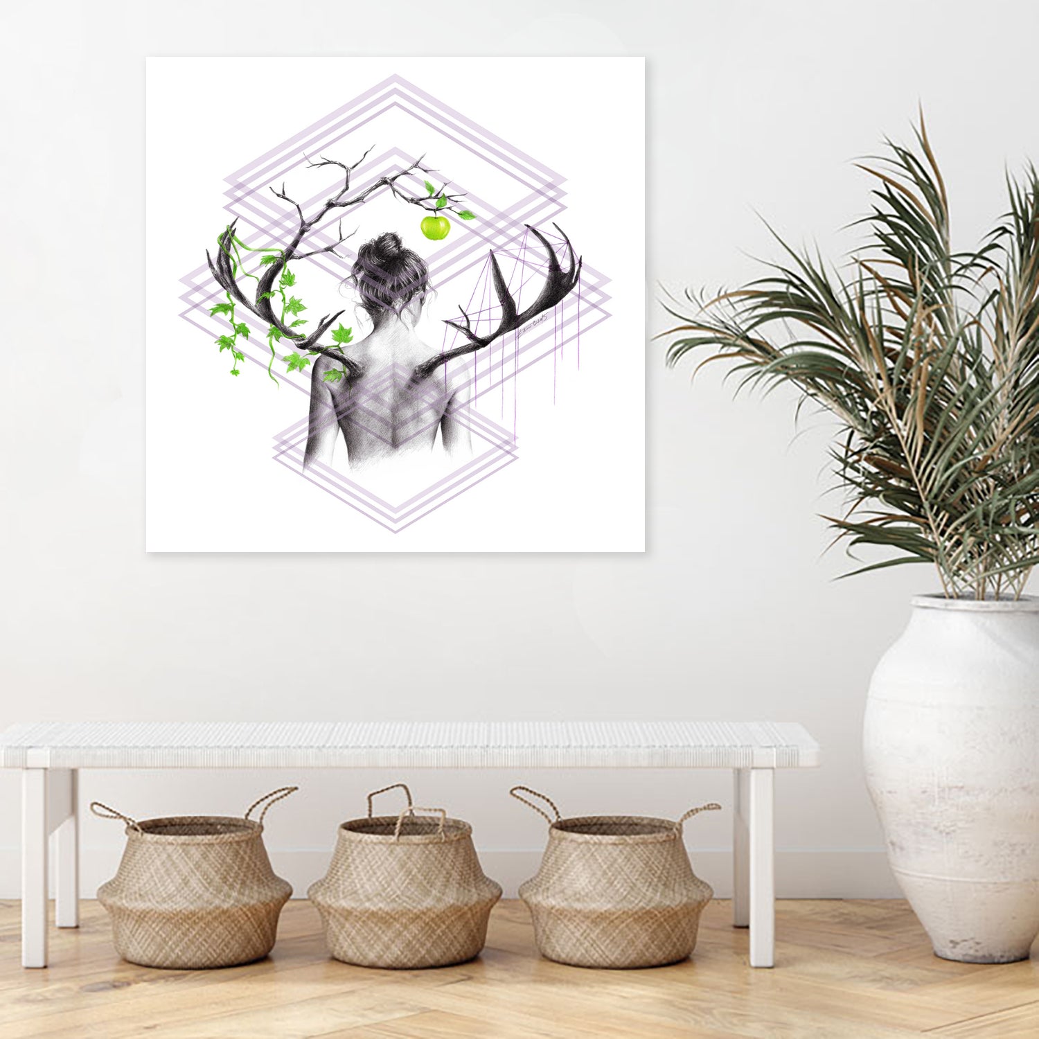 Grow by Emi Dimitrova on GIANT ART - white digital drawing