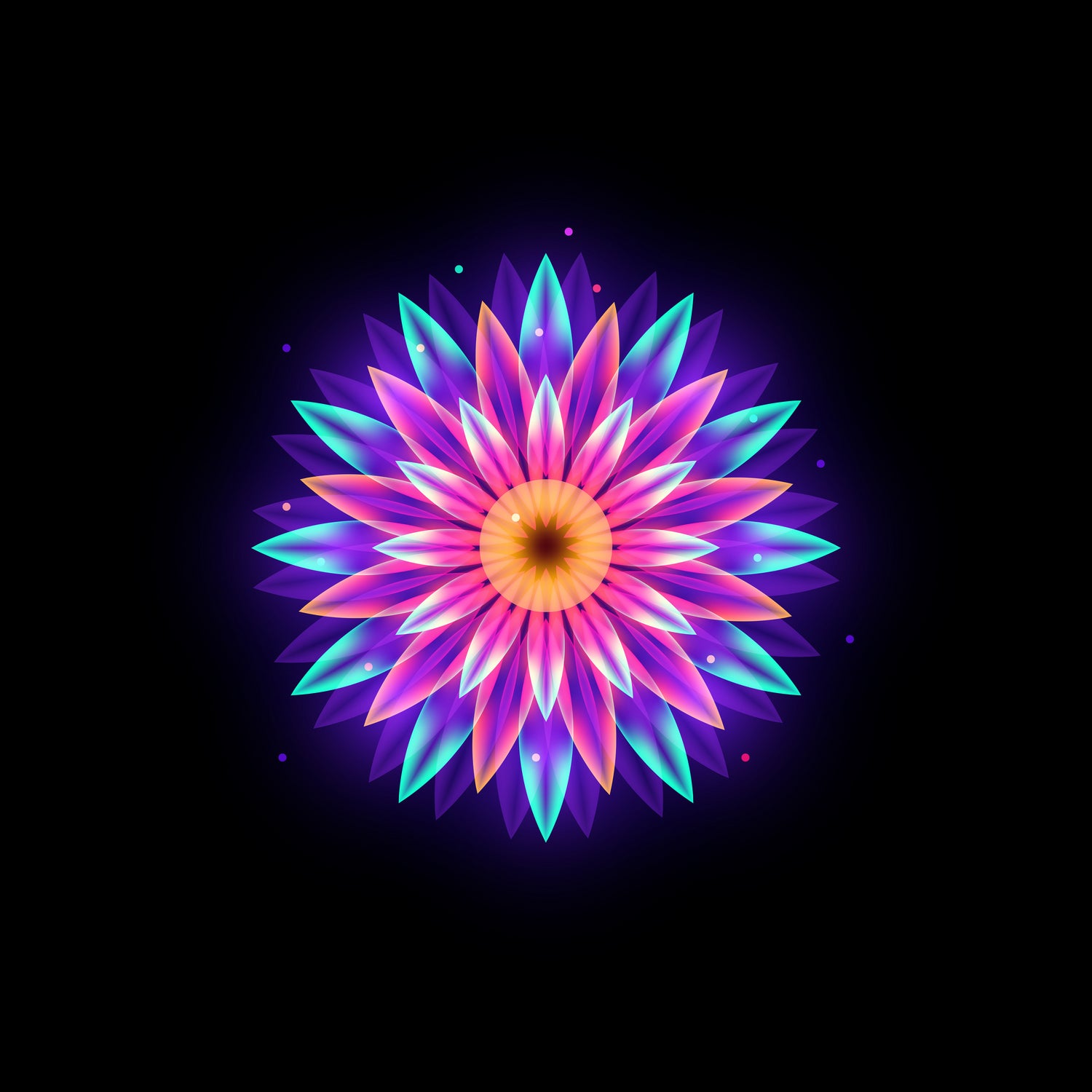 abstract flower1 by Ilya Shapko on GIANT ART - fuchsia vector illustration