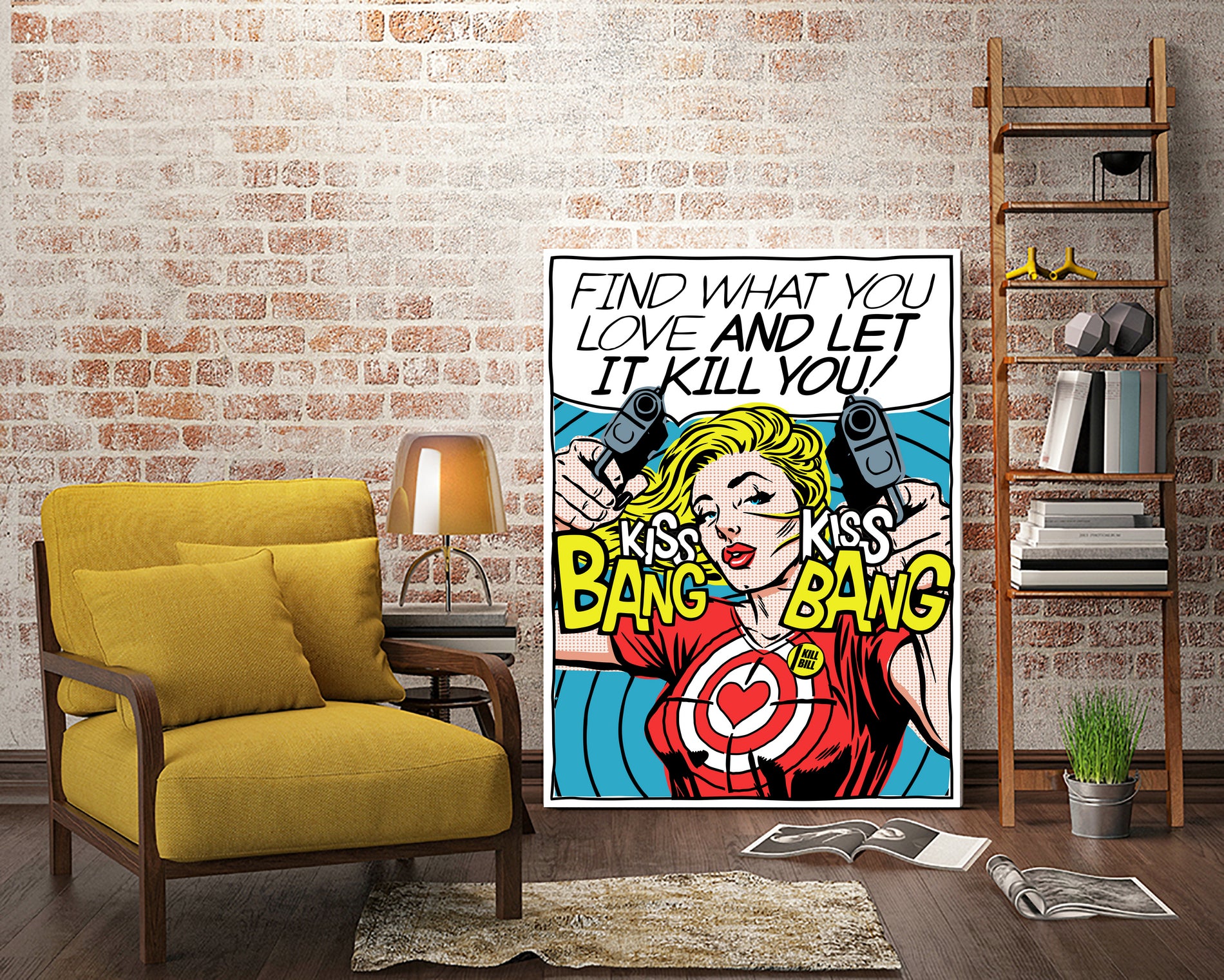 Find What You Love by Bily Mariano da Luz on GIANT ART - blue digital drawing