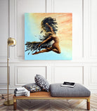 Icarus Descending by michael jon on GIANT ART - pink digital painting