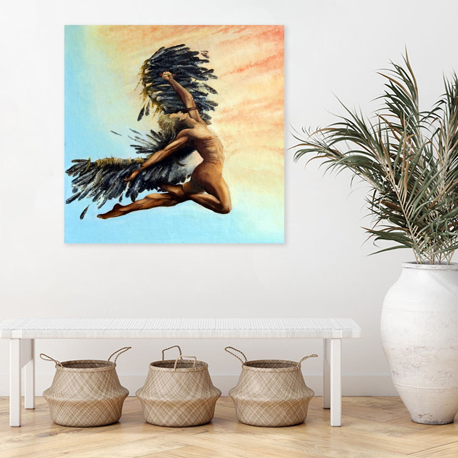 Icarus Descending by michael jon on GIANT ART - pink digital painting