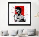 Bruce Lee by Nikita Abakumov on GIANT ART - red digital painting