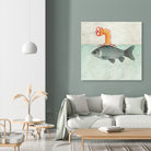 Periscope goldfish by Vin Zzep on GIANT ART - white digital painting