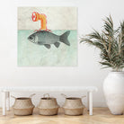 Periscope goldfish by Vin Zzep on GIANT ART - white digital painting