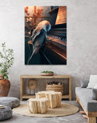 Piano Lesson by Cyril Rolando on GIANT ART - yellow digital painting