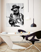 Rockstar Sloth #2 by Luigi Tarini on GIANT ART - gray photo manipulation