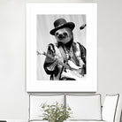 Rockstar Sloth #2 by Luigi Tarini on GIANT ART - gray photo manipulation