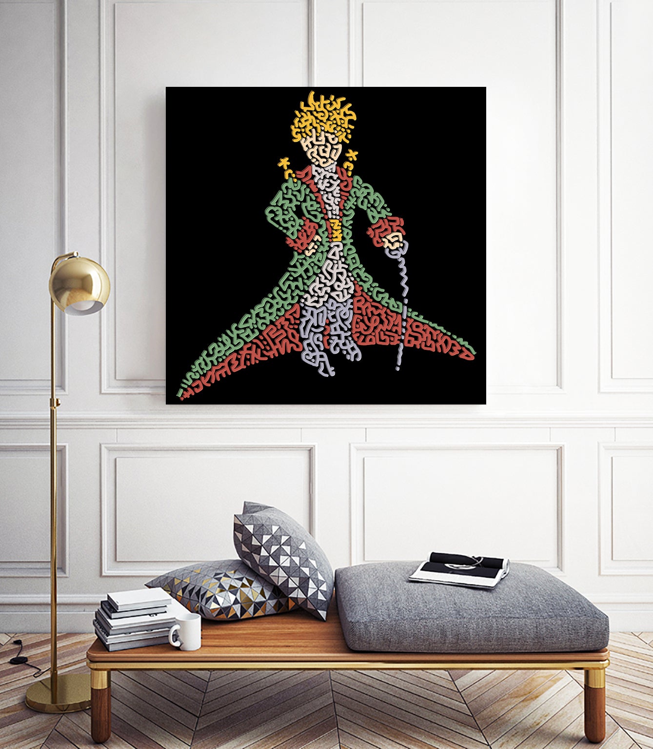 The Little Prince by Caroline BESSIERES on GIANT ART - green character design