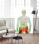 nude man by Sarune Ivoskaite on GIANT ART - orange digital drawing