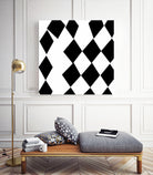 Black and White Harlequin by Katie Lawrence on GIANT ART - white digital drawing