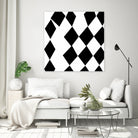 Black and White Harlequin by Katie Lawrence on GIANT ART - white digital drawing