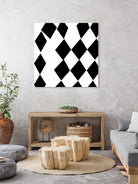 Black and White Harlequin by Katie Lawrence on GIANT ART - white digital drawing