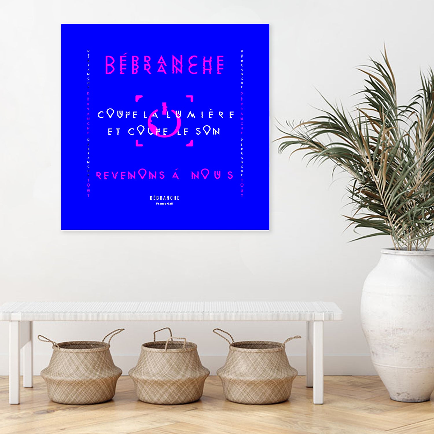 France Gall - Débranche by Amandine Lisoir on GIANT ART - blue typography