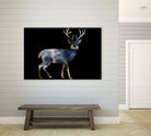 Marble Deer by Gamze Genc Celik on GIANT ART - blue vector illustration