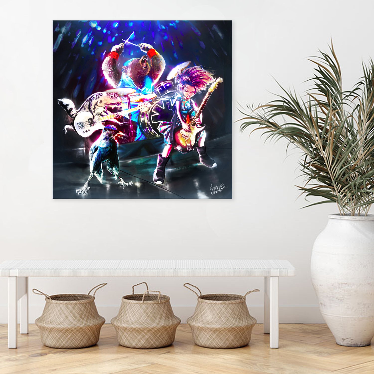 The Getaway live by Charlie Casado on GIANT ART - blue character design