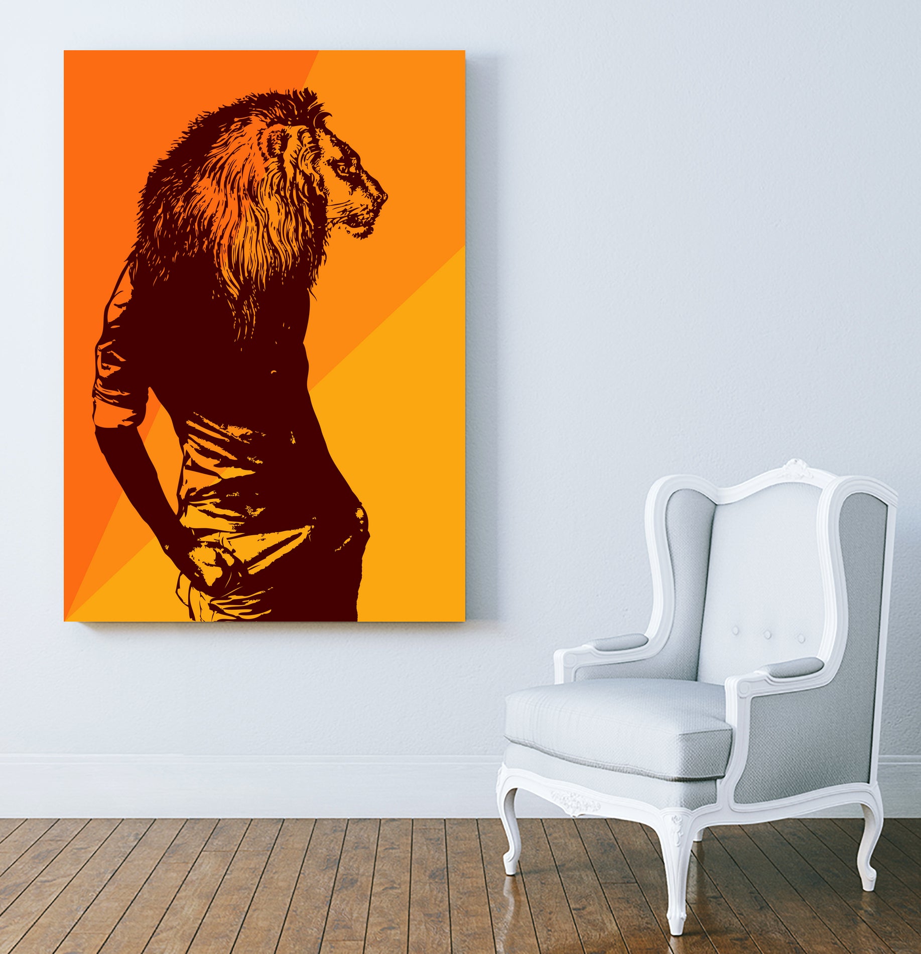 leon by sustici barici on GIANT ART - orange photo illustration