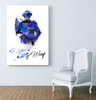 Frank Sinatra Watercolor by Anthony Melice on GIANT ART - blue digital painting