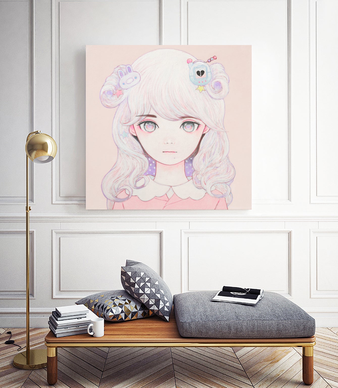 Cosmic Spring by Kaoru Hasegawa on GIANT ART - pink digital painting