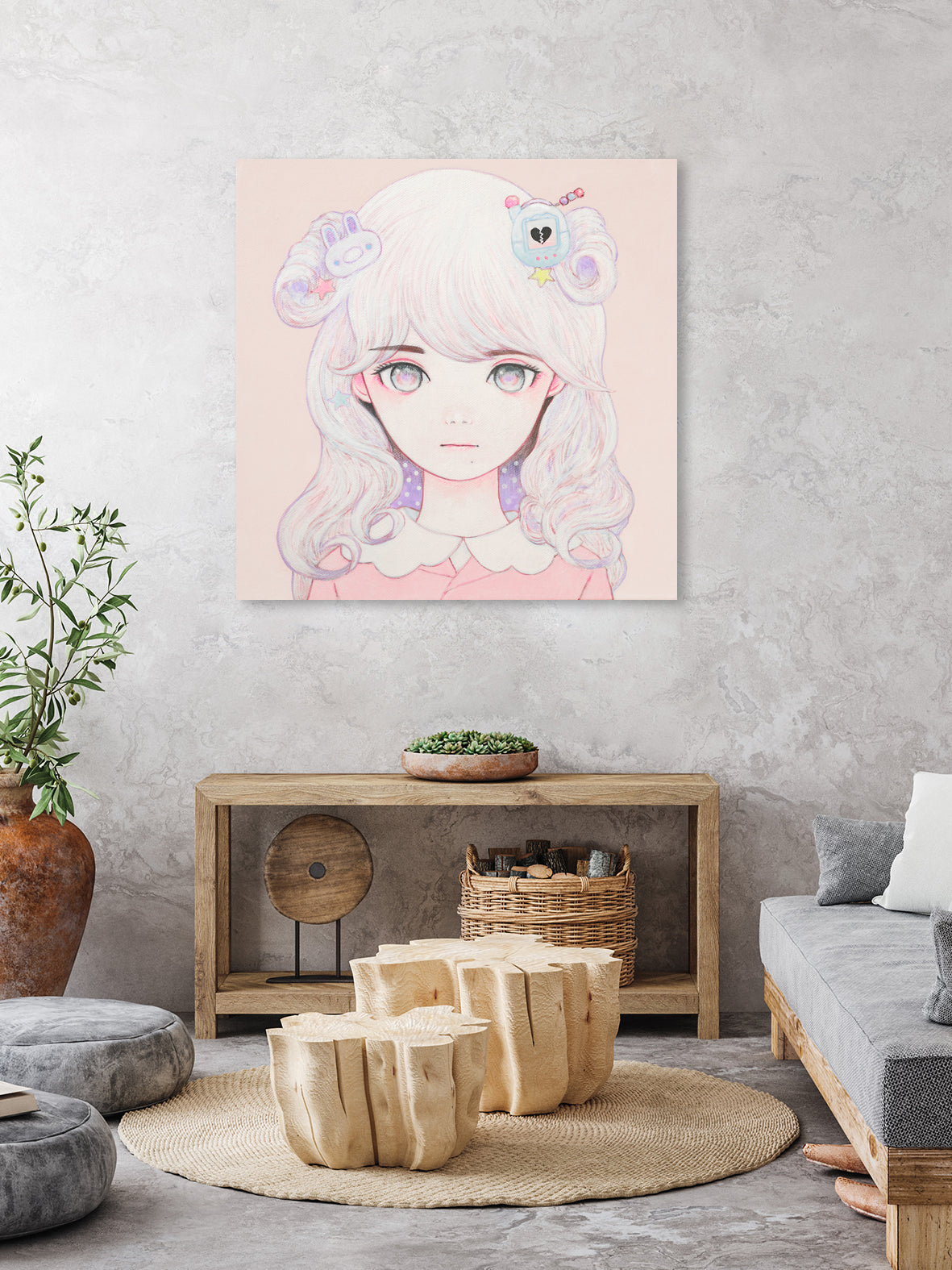 Cosmic Spring by Kaoru Hasegawa on GIANT ART - pink digital painting
