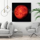 Super bloody Moon by Tenyo Marchev on GIANT ART - red 3d art