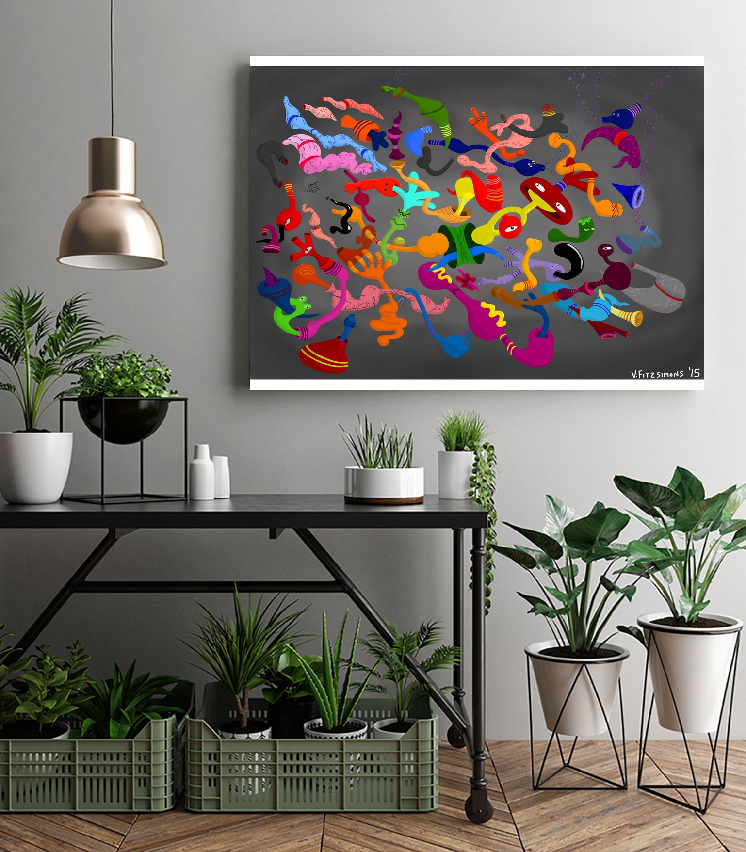 Improvised Organization by Victor Fitzsimons on GIANT ART - gray digital drawing